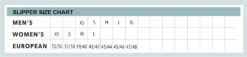 Leisure -Classic Shoe Corner SLIPPERSizeChart 92c5ef29 f186 4821 849e 28c443302a75